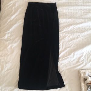J.B.S. velour maxi skirt